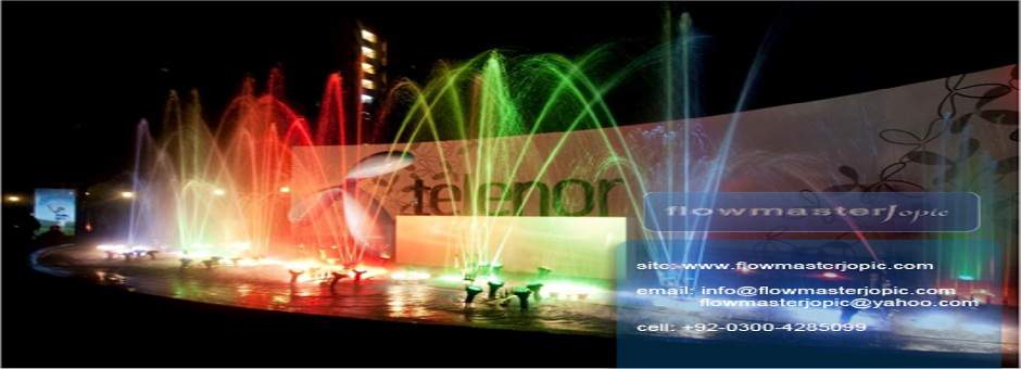 telenor musical fountains Karachi ,Pakistan